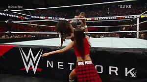nikki bella vs naomi going all out in extreme rules 2015! 🔥💥🤼‍♀️