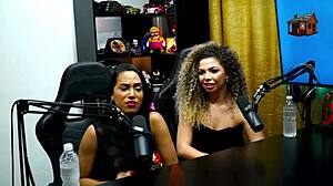 They Kiss Passionately on Podcast Leaving Ruan Speechless with Natural Tits Tease