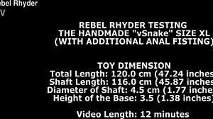 testing biggest wondertoy snake up my ass with anal fisting!! 🍆🔥