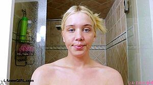 did the captivating blonde model shower turn you on too?