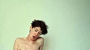 skinny babe strokes her tiny waist and horny pussy on bed craving big cock cum coverage