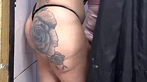 Huge-Dicked Brazilian Invades Rio Store Fitting Room