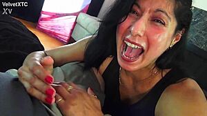 Amateur Milf Interview Leads to Ass Licking and Hard Analingus