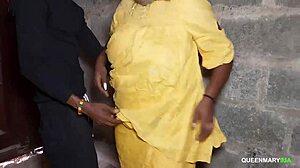 close-up view of mama bisola's wet pussy and big ass getting fucked hard with sloppy blowjob and creampie finish