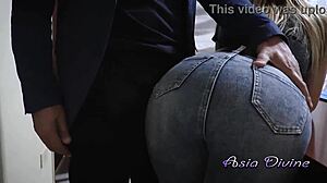 housewife asia divine spreads ass and squirts to pay her rent