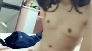 Nasty Old Man Roughly Fucks 18yo Amateur Big Tits Pool Slut