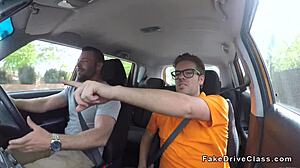 fake instructor's friend spies and bangs busty blonde in hidden classroom session