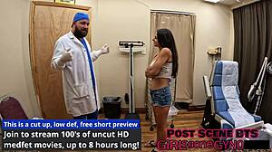 Neighbor TEEN Misty Addams Spreads Shaved PUSSY for First Gyno Exam ANAL Finger