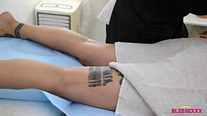 busty married milf teacher gets huge cock in deep massage session