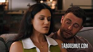 Kinky couple SEDUCES babysitter into wild THREESOME