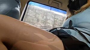Pinay teacher fucked hard in car bent over doggystyle creampie pov public wet pussy