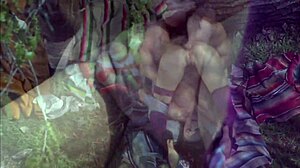 taylor rain takes rough doggystyle pounding on her hairy pussy