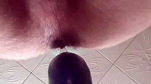 Giant dildo fuckin my ass makin me squirt cum gush everywhere!