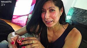 Amateur Milf Interview Leads to Ass Licking and Hard Analingus