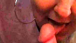 that horny milf drops to knees craving cock for intense blowjob sucking session