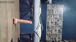 Stranger makes 18yo squirt fountain while she jerks him to cum explosion