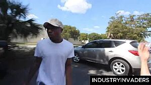 latina milf gets bbc pounded outdoors in public mall spot