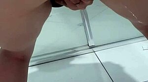 i can't stop squirting when bent over peeing in the bathroom