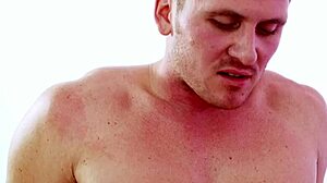 brunette slut's tight asshole gapes wide for brutal bwc spooning cum on ass