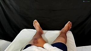 i got so horny jerking off to ex-girlfriend cum all over my hand wife cant know