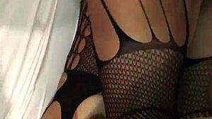 damn that huge black cock pounds her hard 😍 hotwife jerks cuck hubby while he films!!