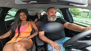 i finally got barbie babalu bareback in the car on sao paulo streets