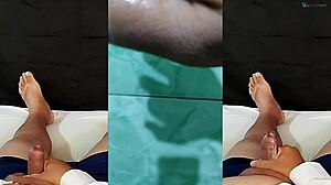 i got so horny jerking off to ex-girlfriend cum all over my hand wife cant know