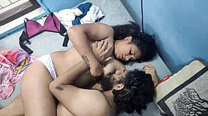 Wife's First Anal Fuck at Home with Husband's Big Cock in Evening Passion