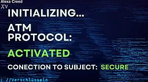 goddess activates atm protocol humiliating tattooed femdom slave close-up with domination and orgasm control in homemade bdsm session