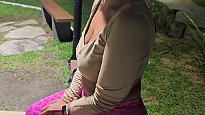 found this hottie at the park brought her home now we're banging hard