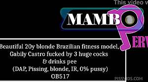 whoa check out this brazilian fitness babe gabily wrecked by 3 monsters! 💦🍆