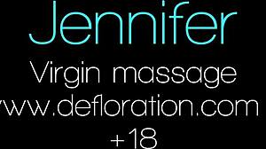 jennifer lorentz massages my virgin pussy so hot and teasing