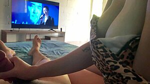 Can't Focus on Movie with Stepsis in Sexy Bikini at Beach House