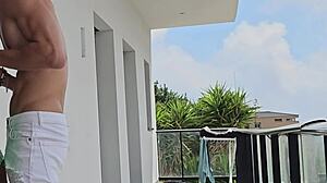 i'm fucking tommy cabrio on the balcony... neighbors staring!! 😩🔥