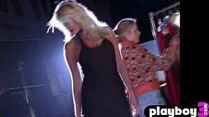 Victoria Silvstedt's Amazing Big Tits Blonde Mature Body Poses Naked in Lingerie Strip