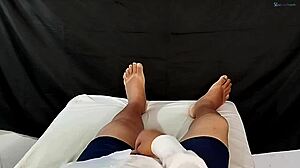 i got so horny jerking off to ex-girlfriend cum all over my hand wife cant know