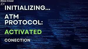 goddess activates atm protocol humiliating tattooed femdom slave close-up with domination and orgasm control in homemade bdsm session