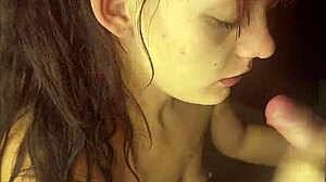 Skinny 18-Year-Old Stepsis Milks Huge Cock While Fingering Shaved Pussy Desperately