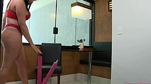 ever wonder how hot tranny aline tavares takes machine pounding up her big ass?