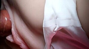 close up double penetration fucking her shaved big pussy fuck doll with toys handjob