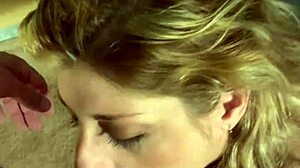 whoa this hot milf brunette deepthroats huge cock pov before swallowing every drop 😘