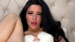 horny american exchange student girlfriend teases with squirting solo play