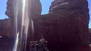 Blonde Hiker Swallows Monster Cock Cum on Trail After Deepthroat Suck