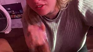 hermoso día chupando polla con final feliz 😍💦 homemade deepthroat