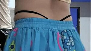 amateur strokes huge cock fantasizing about fucking stepsis in her sexy skirt