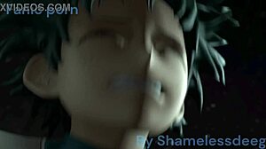 whoa! deku's toga face craves that monster cock blowjob creampie kiss explosion!