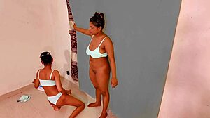 Rough FFM anal quickie leaves amateurs squirting wet