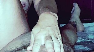 Hey check this naked milf jerking cock like a slut on hidden cam