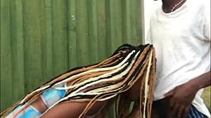 EBONY COUPLE POUNDS HARD WITH BIG COCK CREAMPIE FACIALS AND WILD SCREAMS