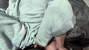 redhead wife spreads wide in missionary pov moaning loud with natural tits and lingerie tease